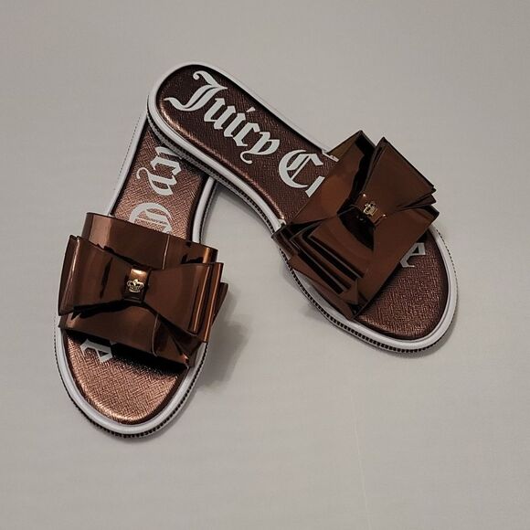 BRAND NEW JUICY COUTURE YAEL BOWNOT RHINESTONE SLIDER R3 - Picture 13 of 16